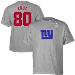  Victor Cruz New York Giants Super Bowl XLVI Reebok Player 