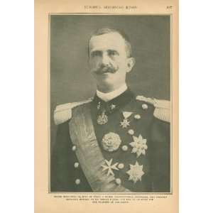  1919 Print Victor Emmanuel III King of Italy Everything 