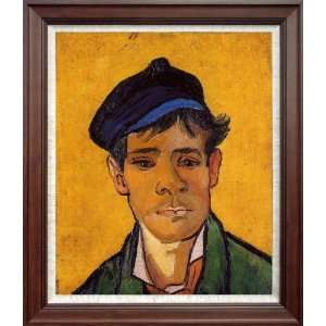   Painted Oil Painting Vincent Van Gogh Young Man Cap