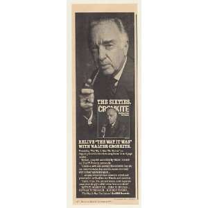 1983 Walter Cronkite The Way It Was The Sixties CBS Records Print Ad 