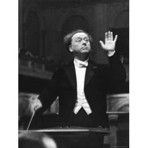  Musical Conductor Dr. Willem Mengelberg During Concert 