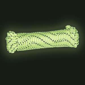 50 Glow in the Dark Braided Poly Rope Tent Boat  