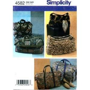   4582 Sewing Pattern Carryall Tote Bags Arts, Crafts & Sewing