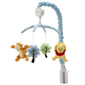  Disney Pooh Up and Away Musical Mobile, Blue Baby