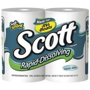  Scott KCC40414 Rapid Dissolving Bath Tissue, 4 Roll Pack 