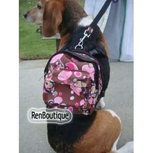Dog and Cat Monkey Backpack comes with Matching Leash. SIZE M. FREE 