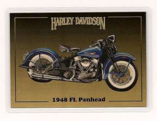 Harley Davidson Series 2 Gold Card 1948 FL Panhead Collect a Card 