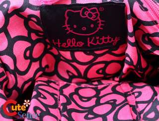 Sanrio Hello Kitty Angary Kitty Face Fleece Hobo Tote Bag Black 4