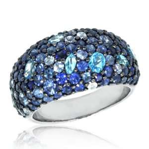  Effy Jewelers Balissima Sterling Silver Mix Stone Ring (4 