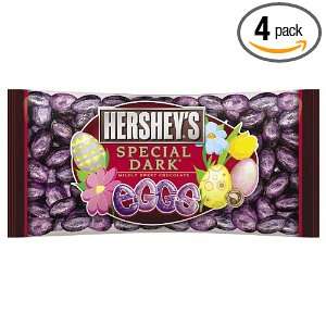 Hersheys Easter Special Dark Chocolate Eggs, 10 Ounce Bags (Pack of 4 