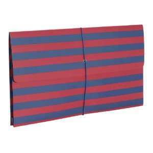  Semikolon Striped Legal Size Envelope File, Marine Blue 