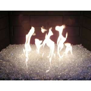  Fireplace Glass, Burner Kit 50 LBS Clear, 21 Burner 
