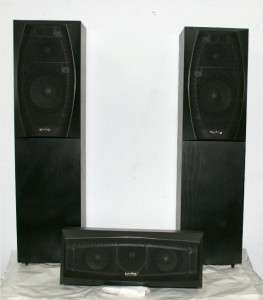 INFINITY ENTRA TWO SPEAKERS AND ENTRA CENTER CHANNEL SPEAKER 