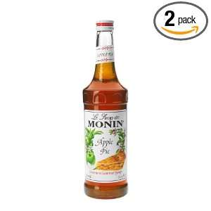 MONIN Flavored Syrup, Apple Pie 33.8 Ounce (Pack of 2)  