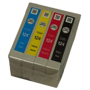Genuine Epson T124 4 Combo Pack Cartridges Stylus NX420 NX430  
