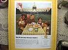 vtg sept 16 1966 life ad print tang breakfast drink jar nfl americana 