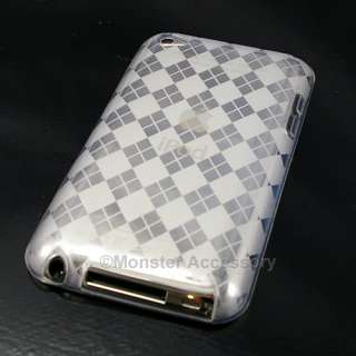 Clear Argyle Candy Case For iPod Touch 4 4th Accessory  