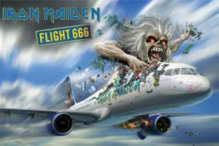 MUSIC POSTER ~ IRON MAIDEN FLIGHT 666 EDDIE  