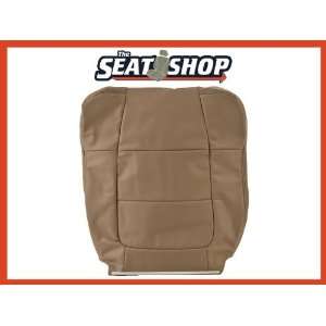 01 02 Ford F150 Lariat Buckets Med Parchment Leather Seat Cover P4 LH 