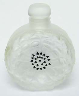 Vintage Lalique DAHLIA Flacon #4 Perfume Bottle Crystal France 10353 