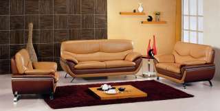 2106 Modern Italian Leather Living Room Set  