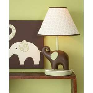  Carters Green Elephant Nursery Lamp and Shade Set Baby