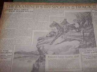 SAN FRANCISCO EXAMINER 1901 Newspaper JAN 5th Boxing  
