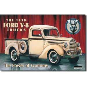 Tin Sign Ford Pickup   1939 by unknown. Size 10.00 X 16 