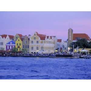  Colonial Gabled Waterfront Buildings, Willemstad, Curacao 