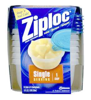 Ziploc 20877 Single Serving Containers 025700208778  