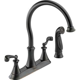   21925LF RB Vessona Two Handle Kitchen Faucet w/ Spray Venetian Bronze