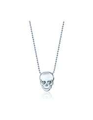 Alex Woo Little Rock Star Silver Skull Pendant Necklace