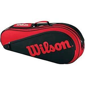  Wilson 2011 Triple Pack Tennis Racquet Equipment Bag   Red 