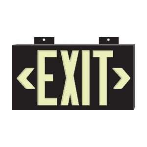 Exit Signs, Double Sided Sign with Bracket   Red Signs  Brady   Model 