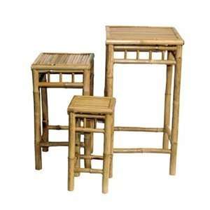  Bamboo 54 5457 Three Nesting Stool Ottoman