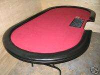 REAL CUSTOM OVAL POKER TABLE WITH CHIP TRAY & DROP SLOT  