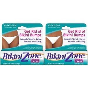 Bikini Zone Medicated Creme For Bikini Area 1 oz, 2 ct (Quantity of 3)