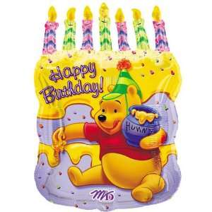  Pooh Birthday Cake 23 Mylar Balloon Toys & Games