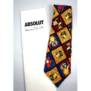  Romero Britto Absolut Vodka Tie *** Rare *** Everything 