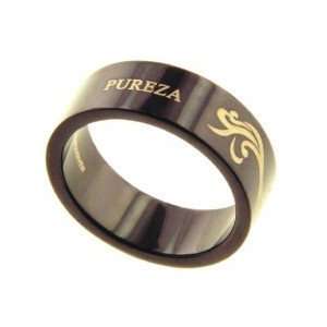  Purity Ring in Greek & Spanish Language   Stainless Steel 