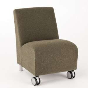 Ravenna Series Armless Guest Chair with Casters Finish 
