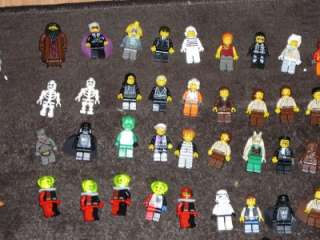 LEGO STAR WARS HUGE 70 MINIFIGURE, RARE PIECES, AND WEAPONS LOT AND 
