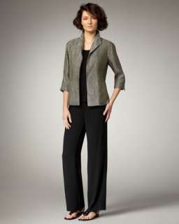 Matelasse Jacket, Silk Jersey Tank & Silk Georgette Pants, Womens