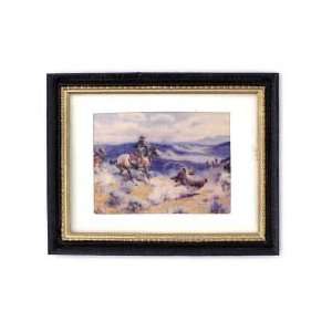  Dollhouse Miniature Painting   Western 