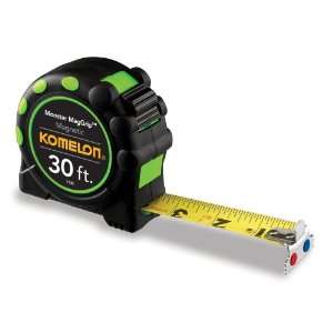 Komelon 7130 30 x 1 MagGrip Pro Magnetic Tip Tape Measure 12 PACK