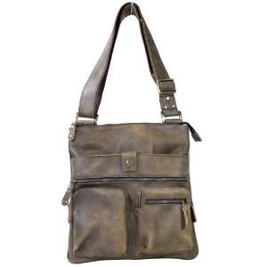  Bella Crystal Tablet Bag, Distressed Leather brown 