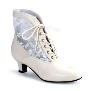  FUNTASMA DAME 05 Ivory Pu Lace Boots 