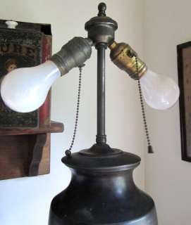vintage ASIAN ORIENTAL TABLE LAMP electric GILT BIRD ★  
