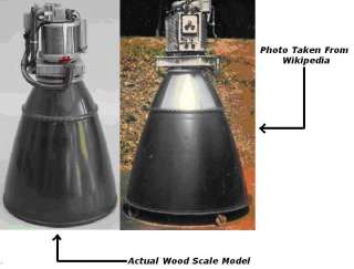 Descent Engine Apollo Lunar Module LM Wood Model Reg FS  