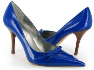   Guess Sally 2 Blue Patent Leather Pointy High Heel Pumps Womens Shoes